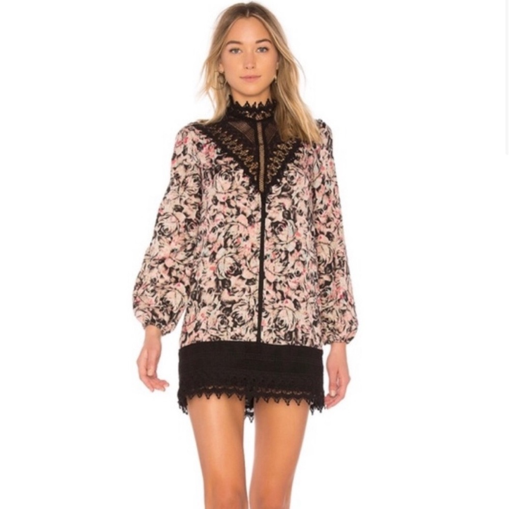 BCBG Generation Lace trim dress black haze comb. Offers welcomed.